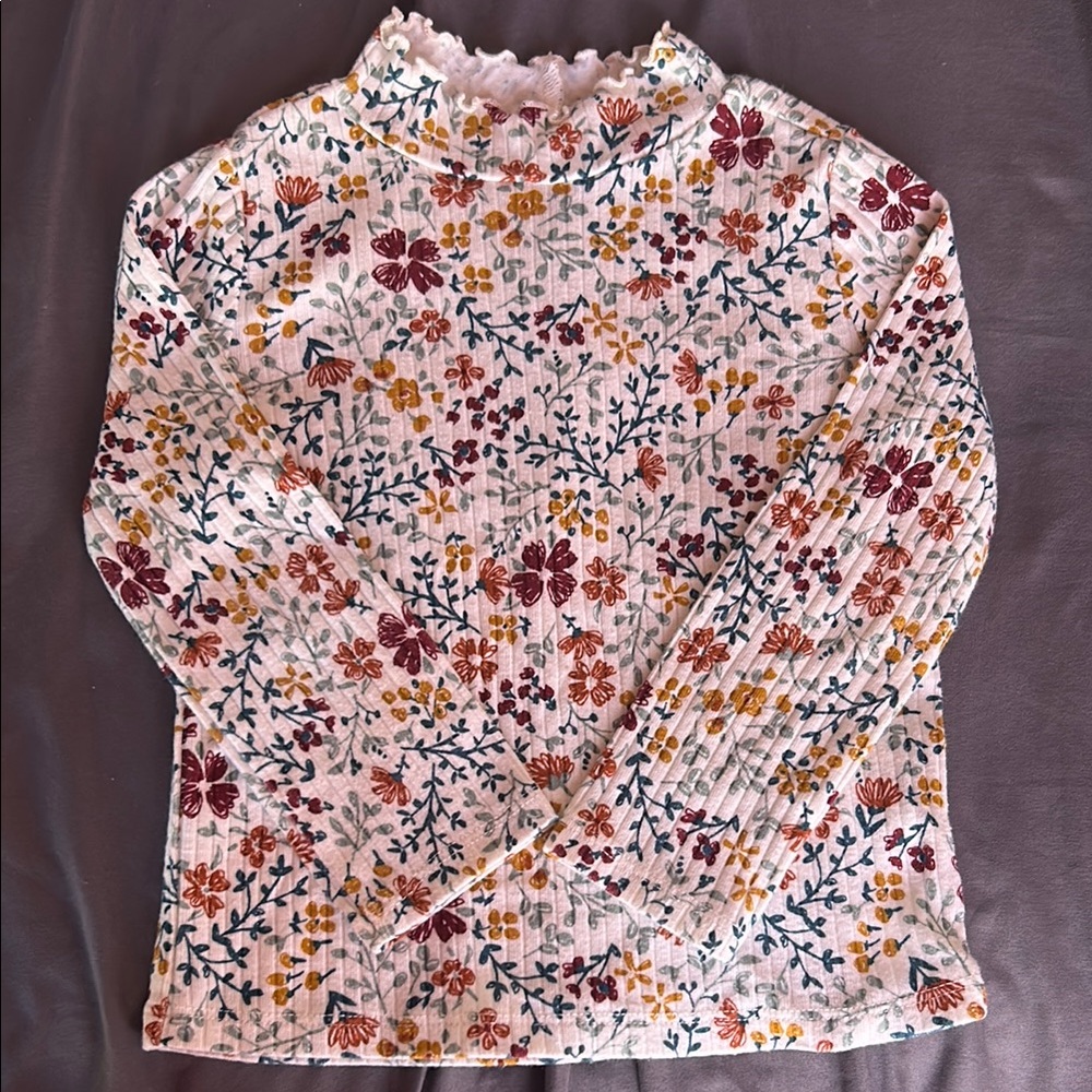 Floral Long Sleeve Top - Multicolor